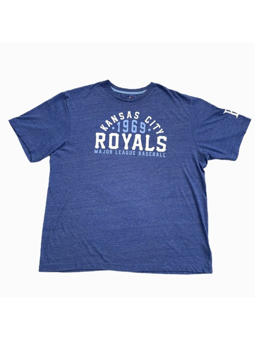 Men’s Size XL Kansas City Royals MLB T-Shirt Short Sleeve Blue Heather 1969 KC